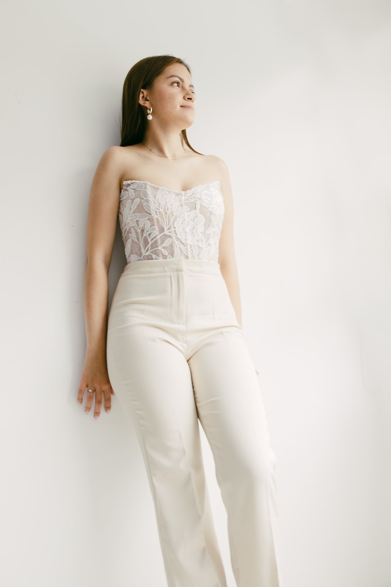 Conjunto de corset y pantalón